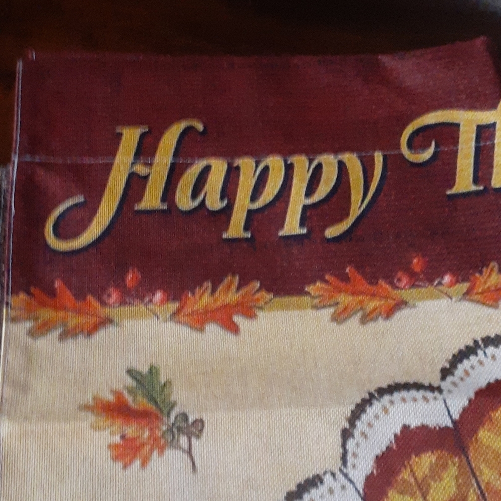 🧡 LARGE Thanksgiving  Flag 🧡 - Picture 2 of 3